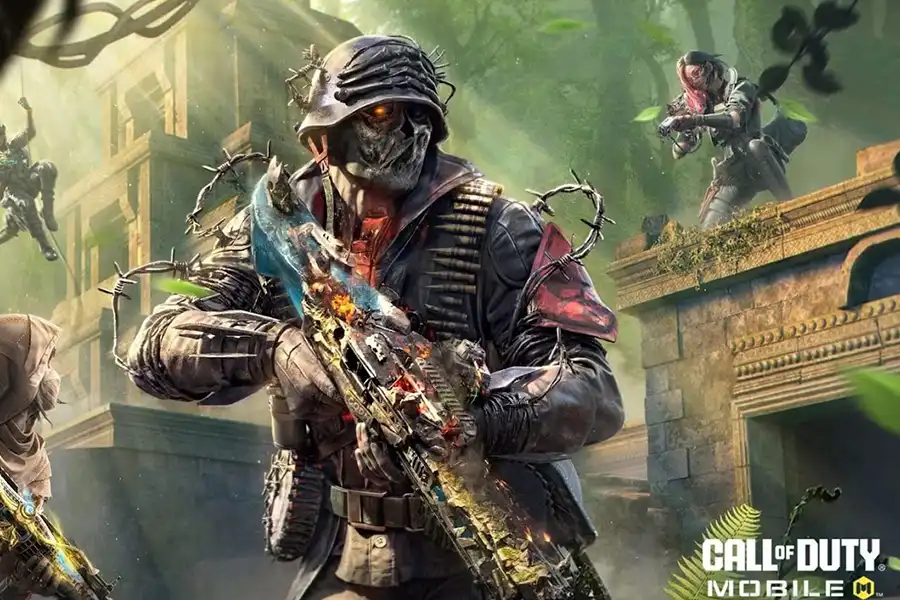 Wallpaper from Call of Duty: Mobile featuring different characters.