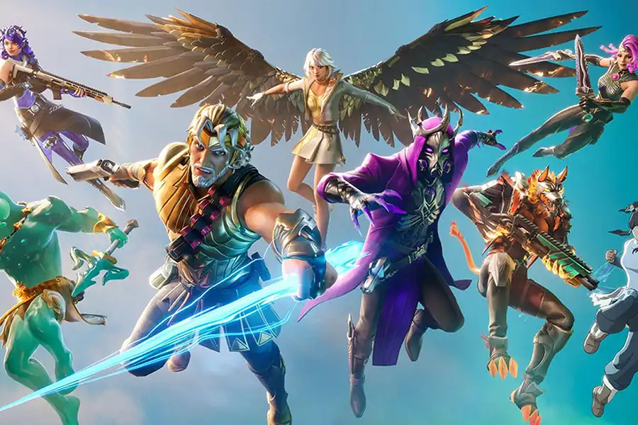 A Picture of Some Mythological Gods from Fortnite.