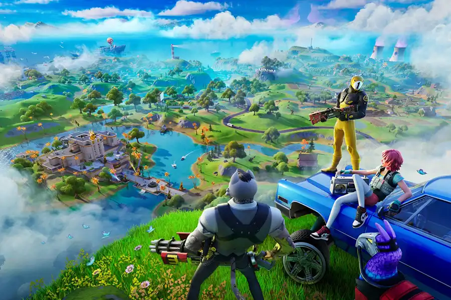 A beautiful image from the game Fortnite.