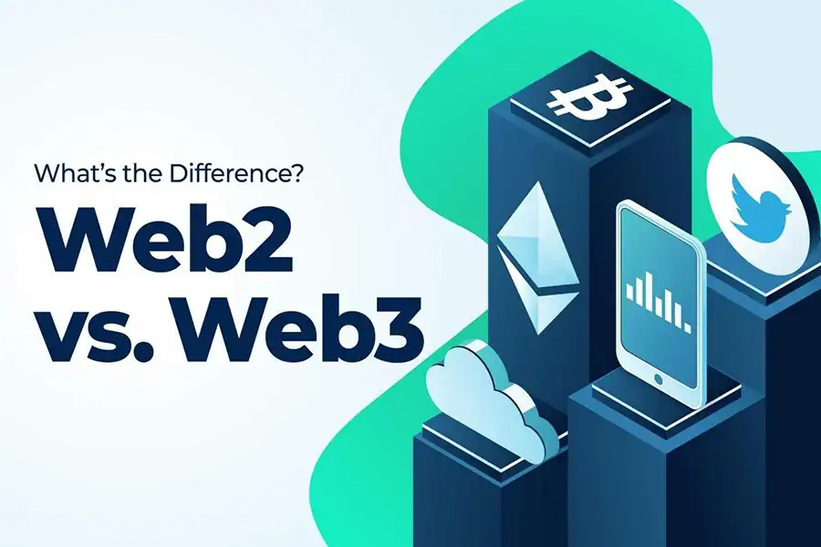 A Picture Showcasing Web2 vs. Web3.