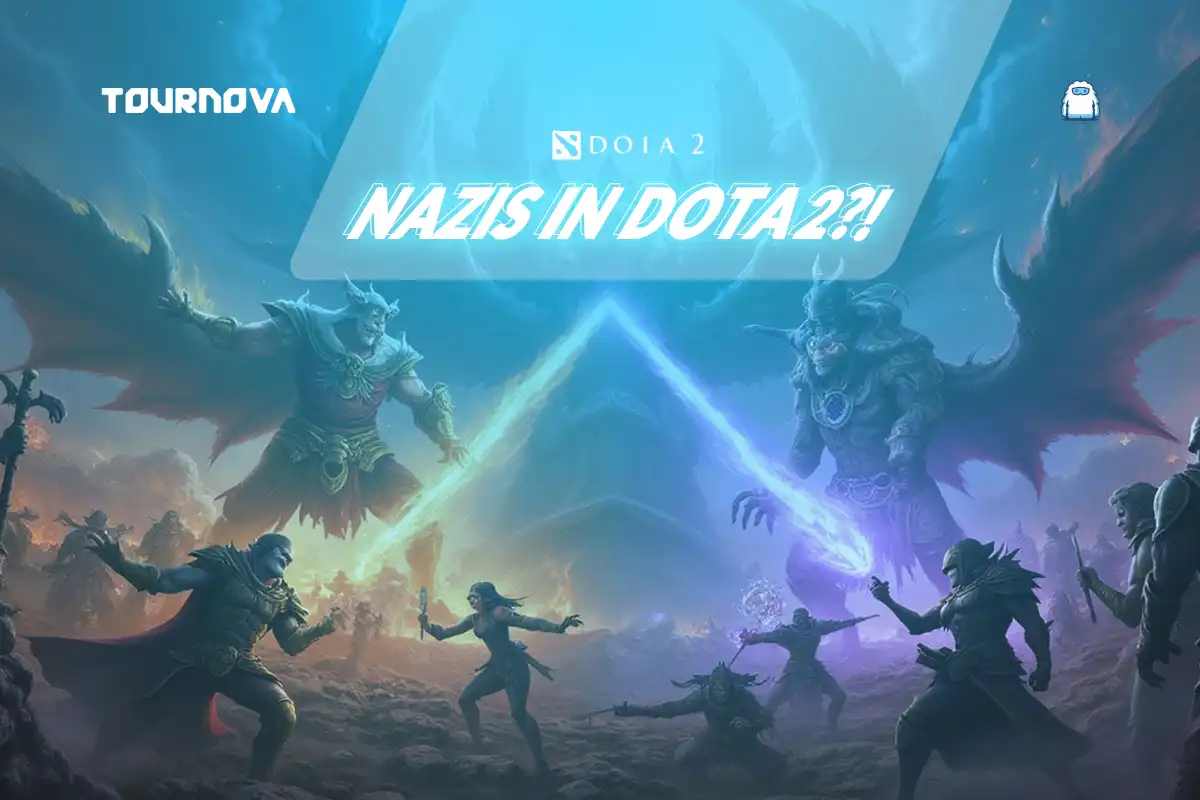 Dota 2 team using a nazi flag