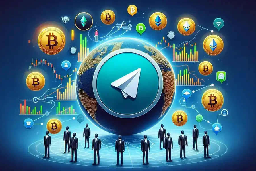 picture of telegram logo on planet Earth