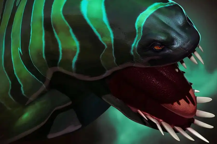 Image of snake from Dota 2 Wandering Waters.