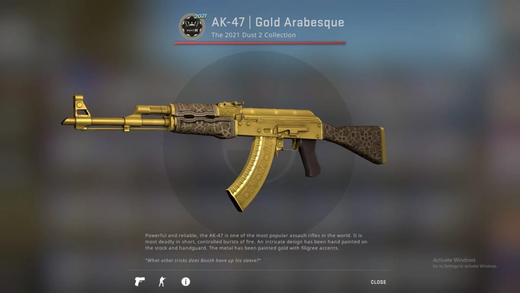 an image of a special AK-47 in Counter-Strike 2