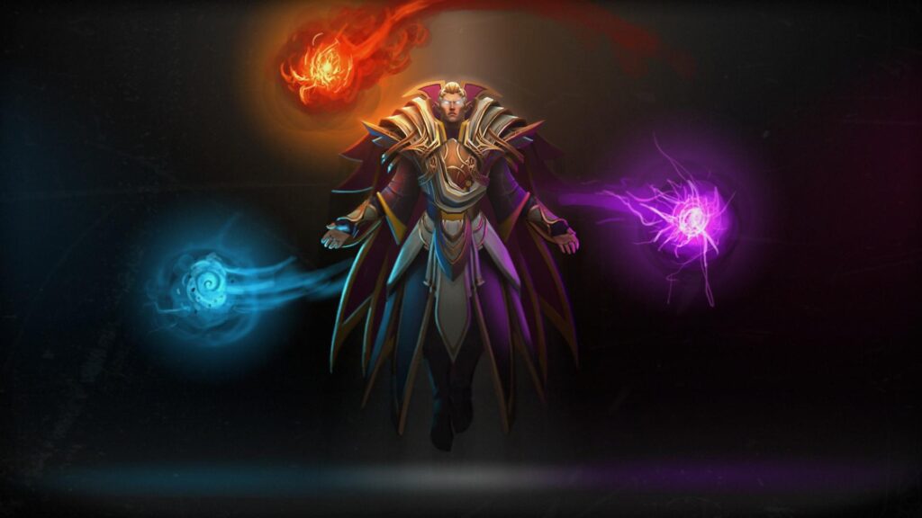 a wallpaper of Invoker from Dota 2