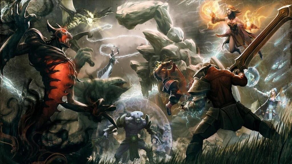 a beautiful wallpaper of Dota 2