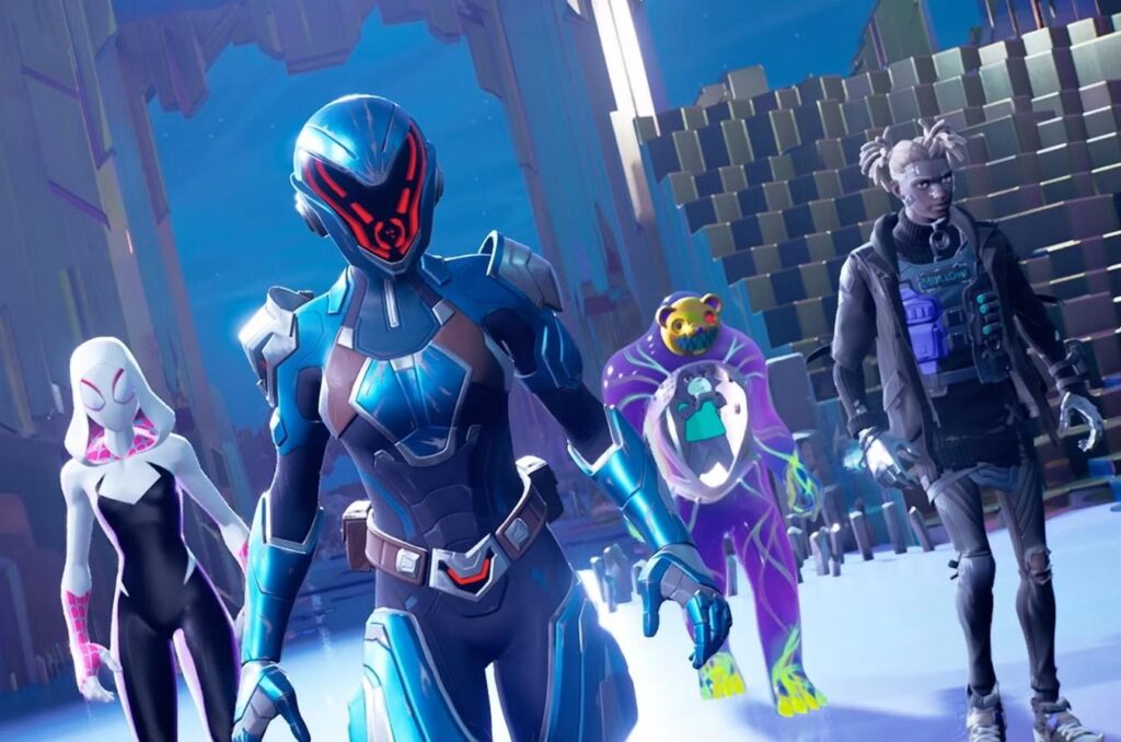 A wallpaper of Fortnite