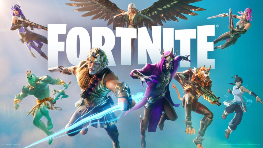 A wallpaper of Fortnite