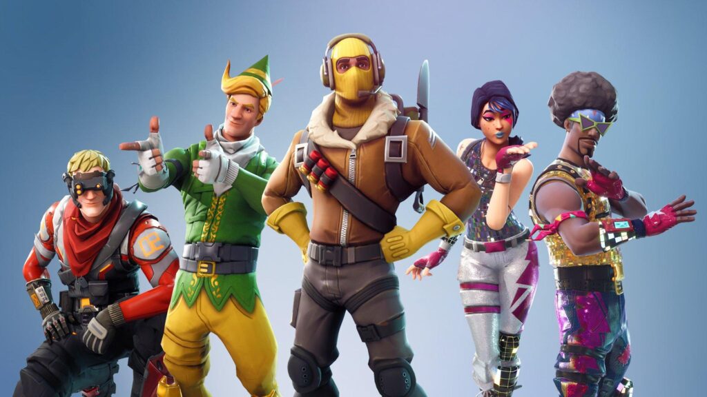 A wallpaper of Fortnite