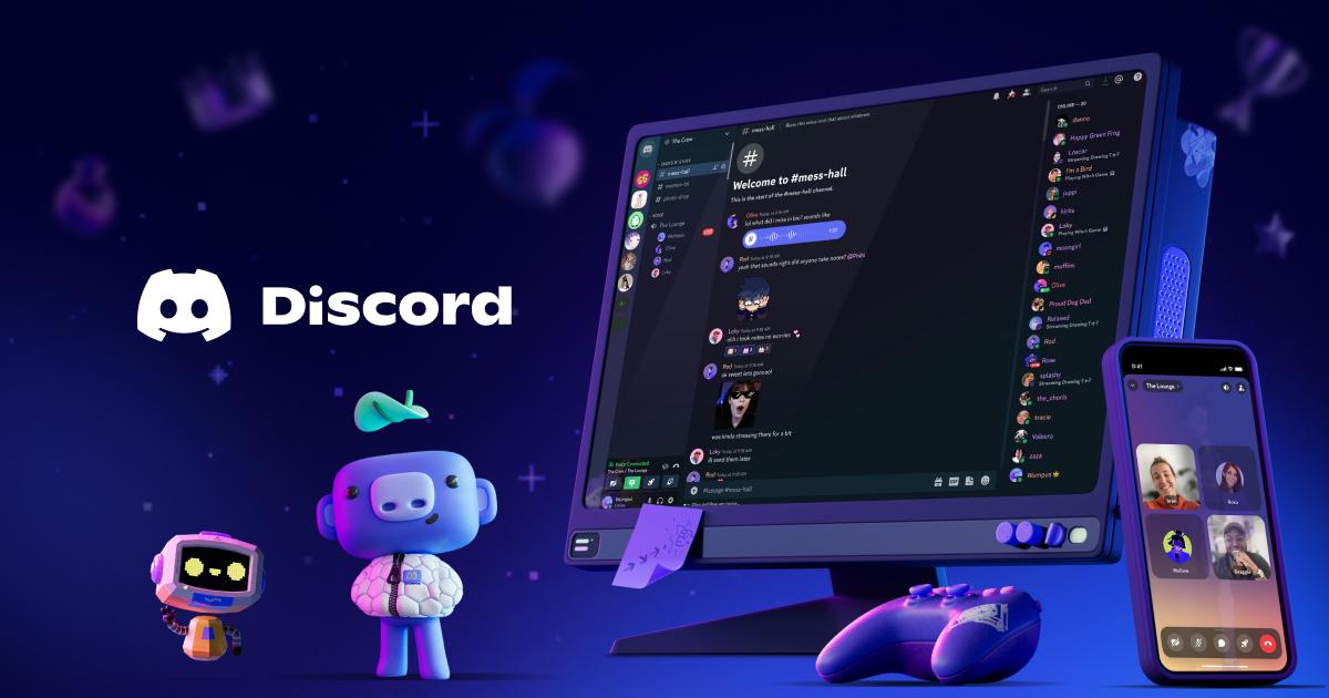 A wallpaper of Discord.