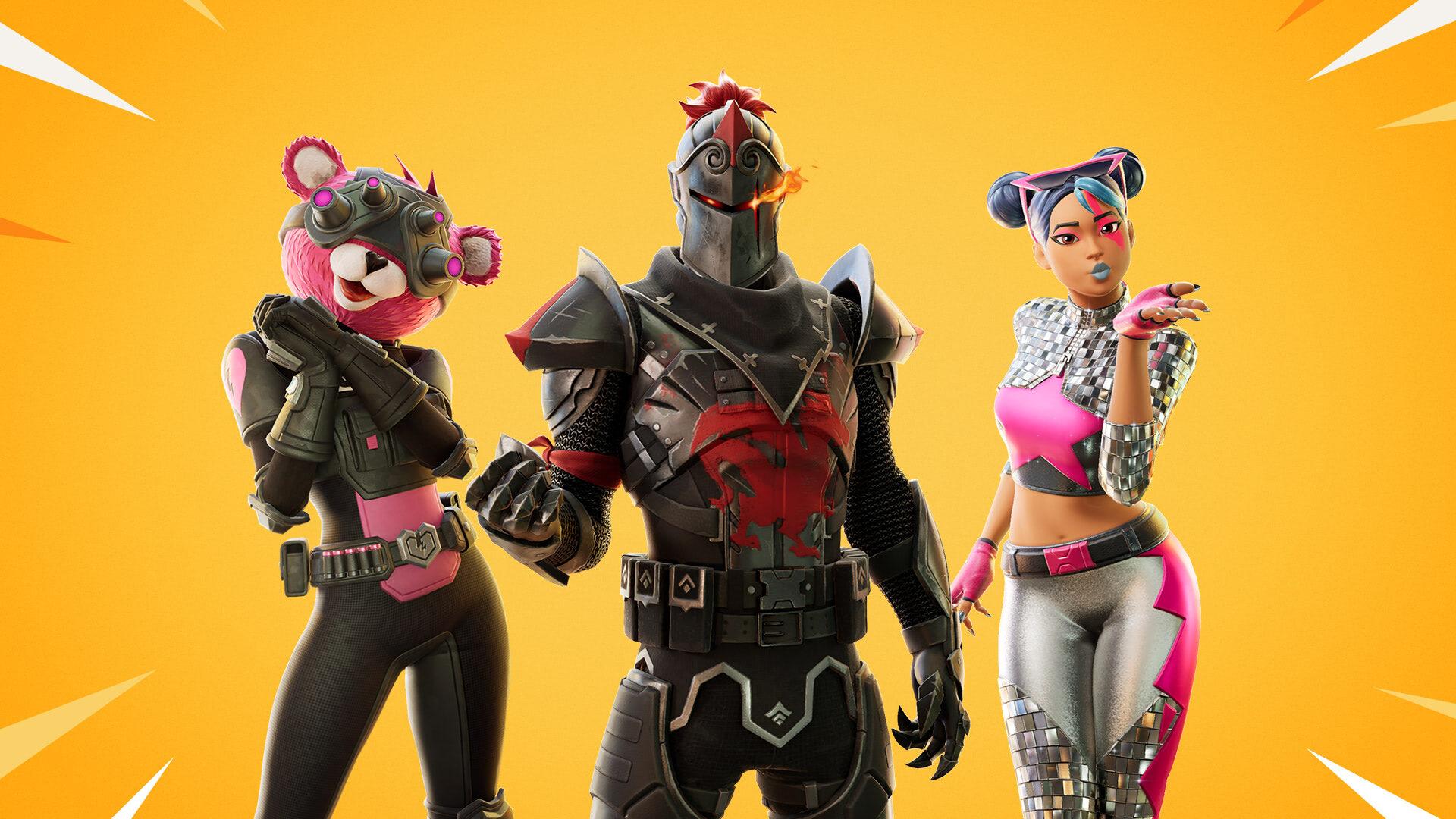A wallpaper of Fortnite.