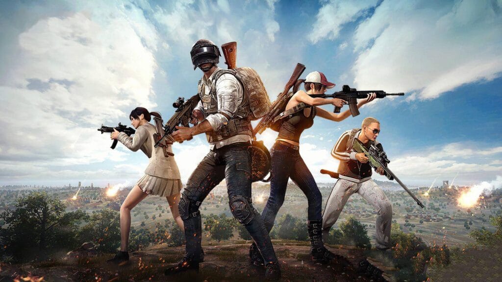 different characters of PUBG. 