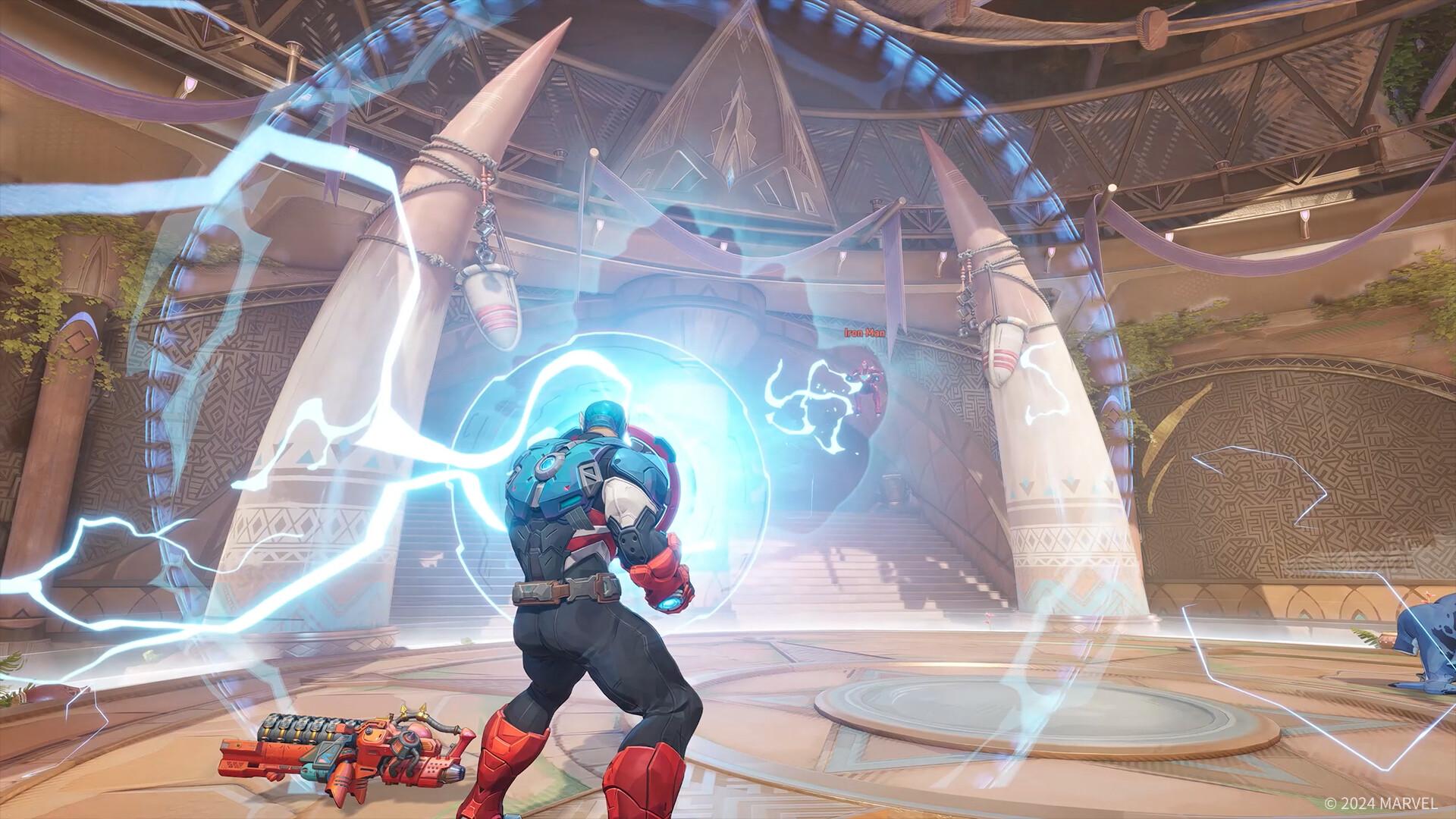 Captain America in Marvel Rivals.