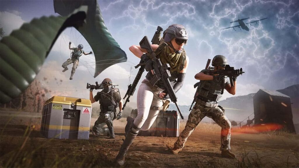 land, extract, and try to survive in PUBG.