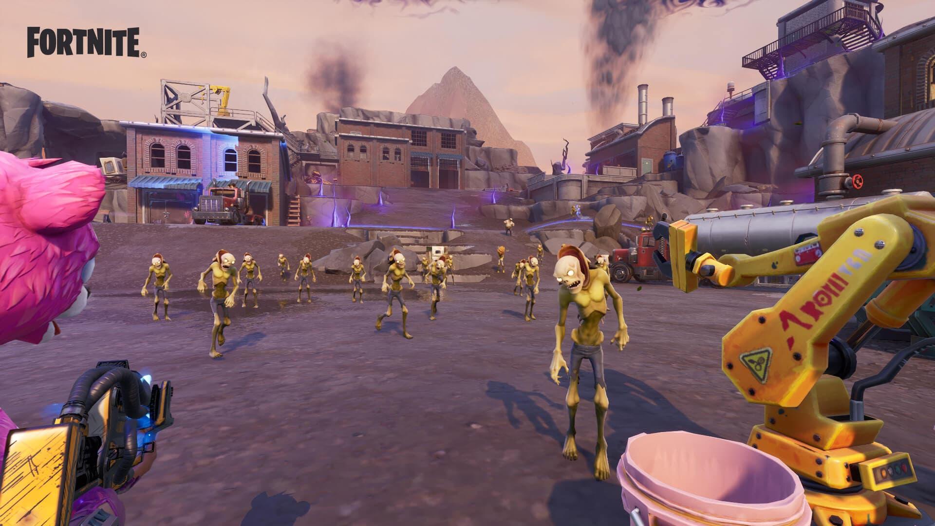 A wallpaper of Fortnite.