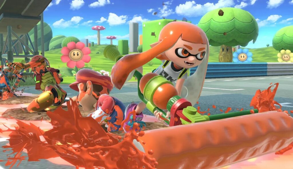 an image of Inkling in Super Smash Bros