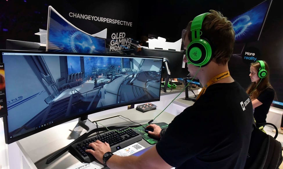 A picture of a gamer