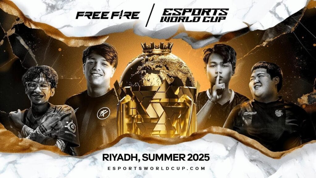 a wallpaper of Free Fire Esports World Cup