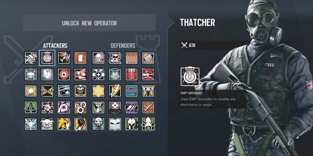 an image of Thatcher in Rainbow Six Siege