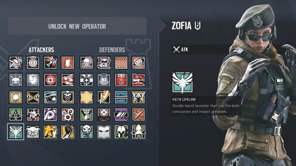 a picture of Zofia in Rainbow Six Siege