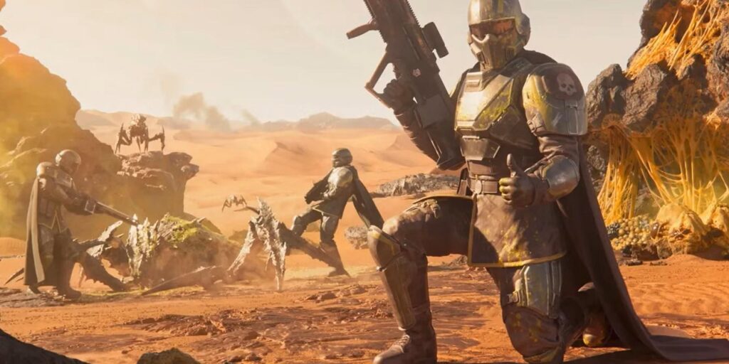 An official picture of Helldivers 2