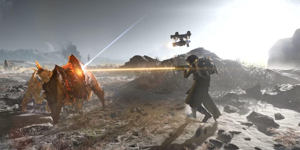 An official picture of Helldivers 2.