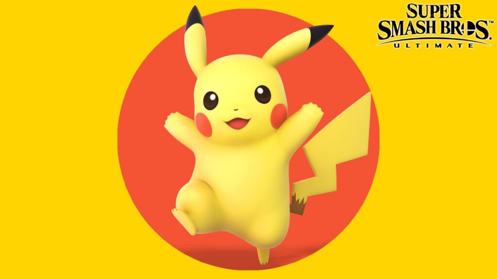 an image of lovable Pikachu from the Pokémon series in Super Smash Bros