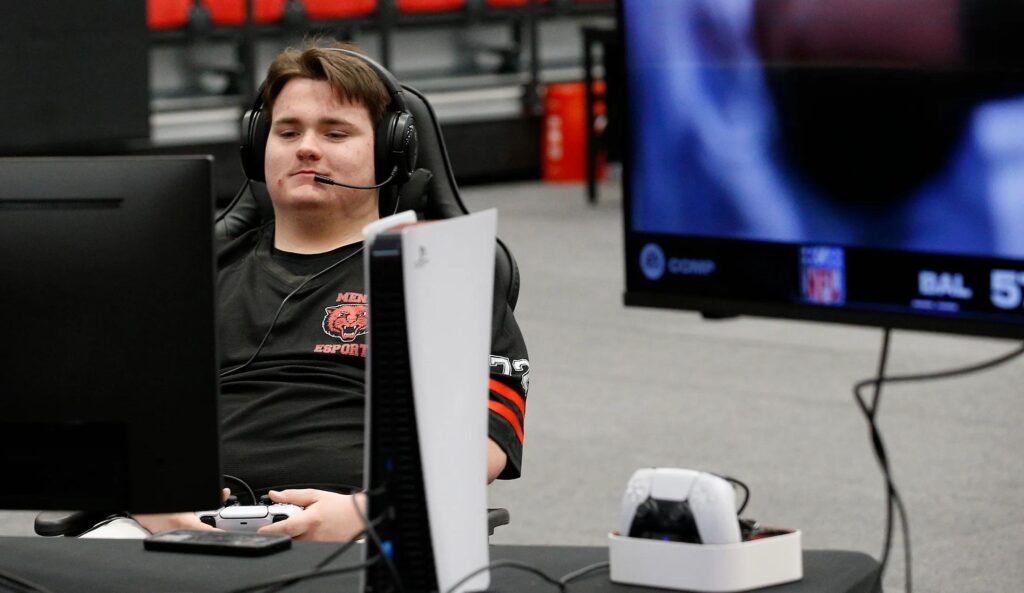 A picture of a gamer