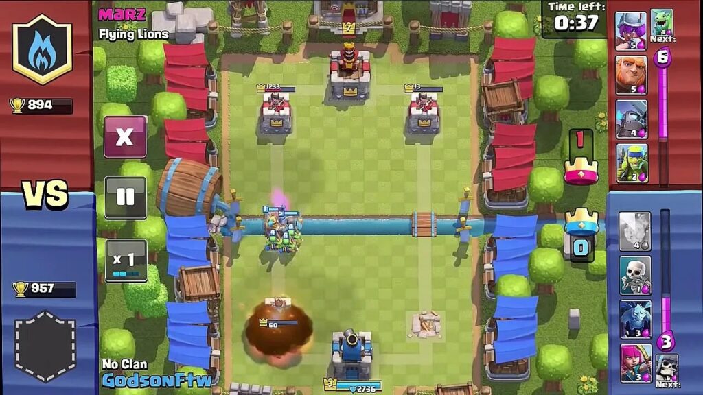 A screenshot of Clash Royale