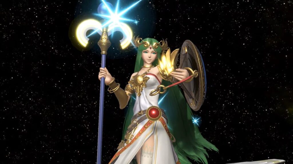 a picture of Palutena from Super Smash Bros