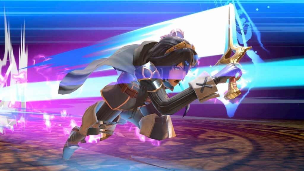 a screenshot of Lucina in Super Smash Bros