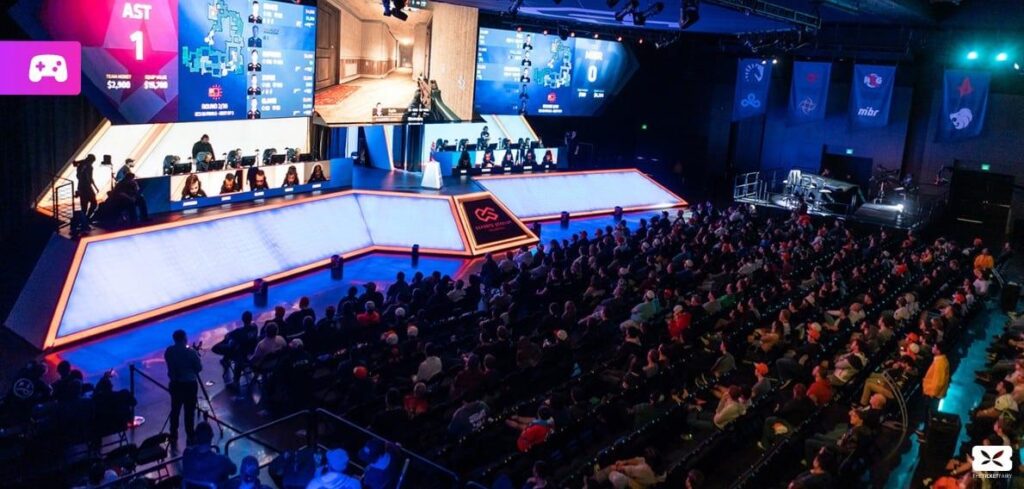 A picture of a USA tournament.
