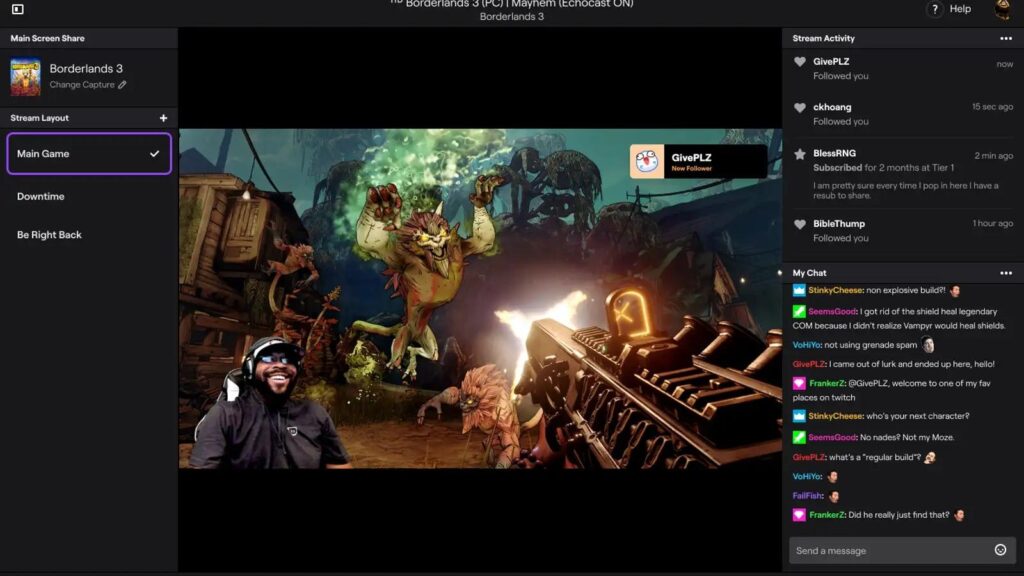 A picture of a streamer