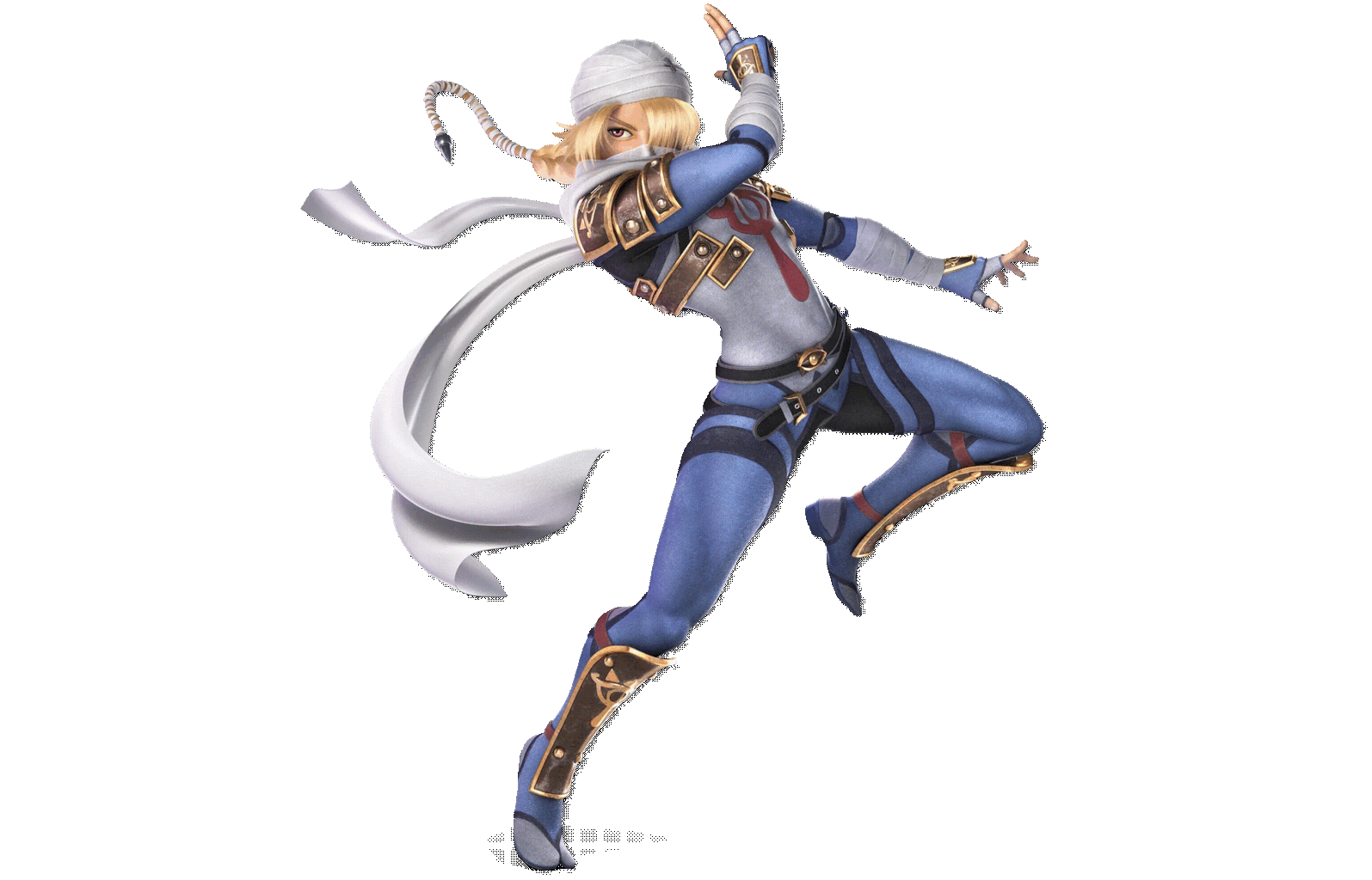 a wallpaper of Sheik in Super Smash Bros