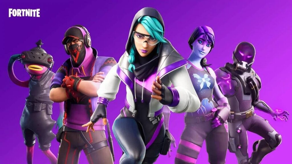 A wallpaper of Fortnite