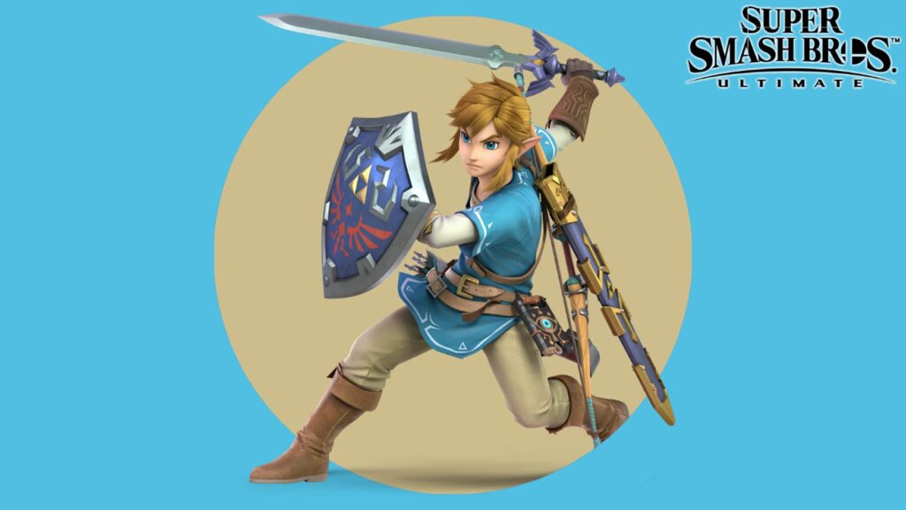 a wallpaper of Link in Super Smash Bros