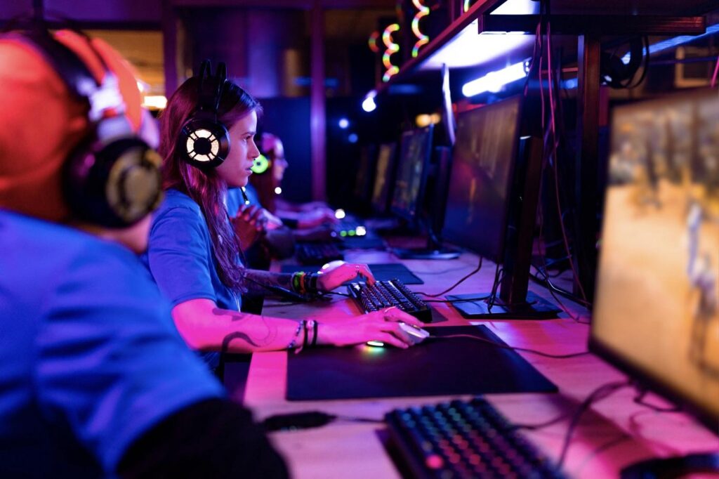 A picture of professional gamers
