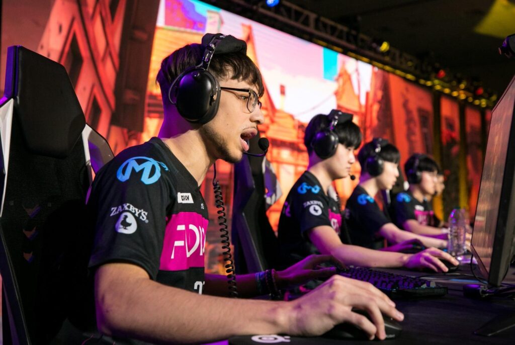 A picture of professional gamers
