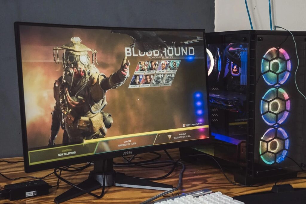 A picture of a gaming system