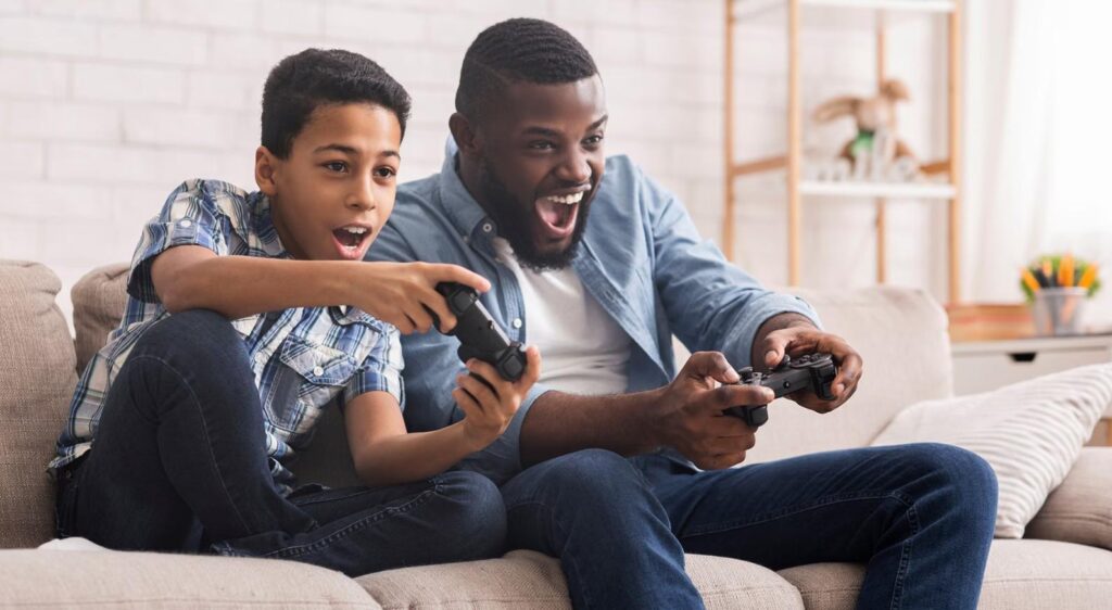 A picture of two players