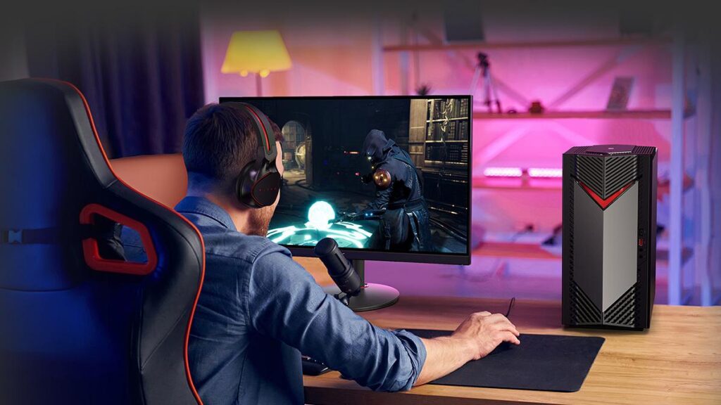 A picture of a gamer