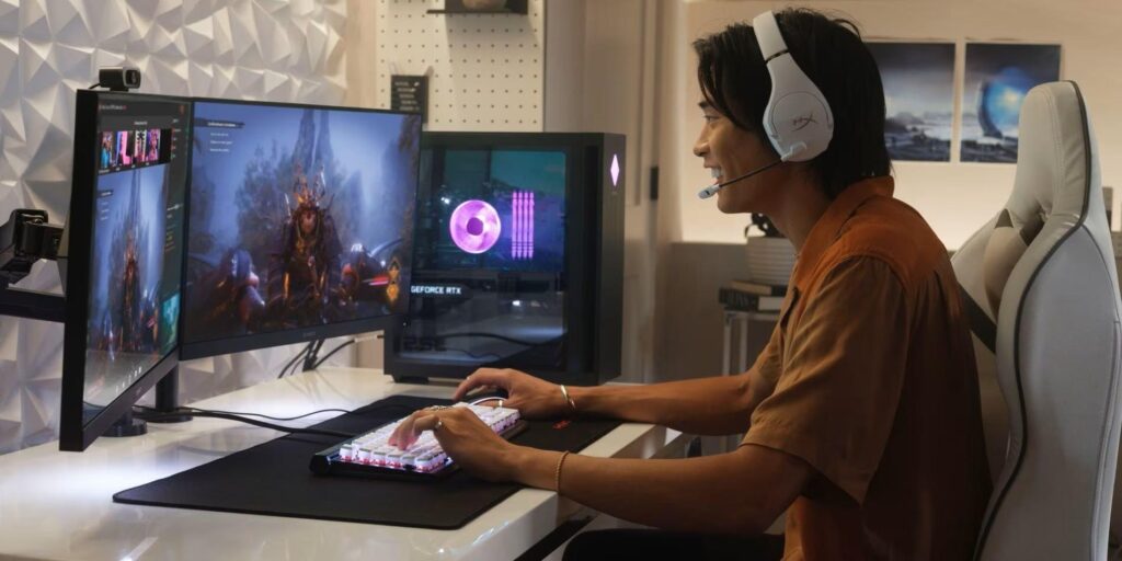 A picture of a gamer
