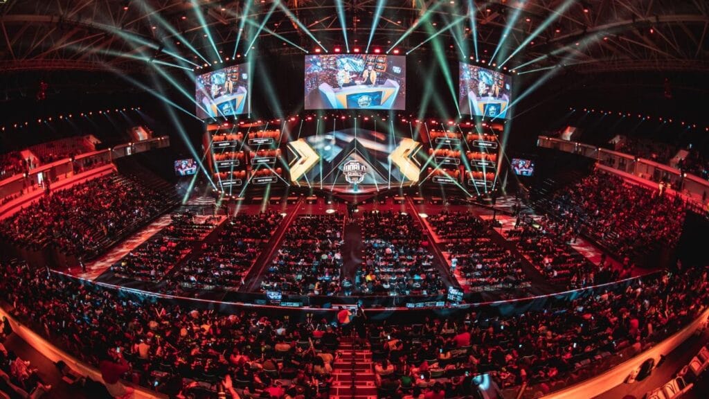 a picture of a crowded Esports Event