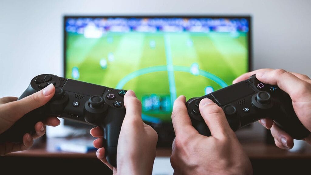 A picture of two players