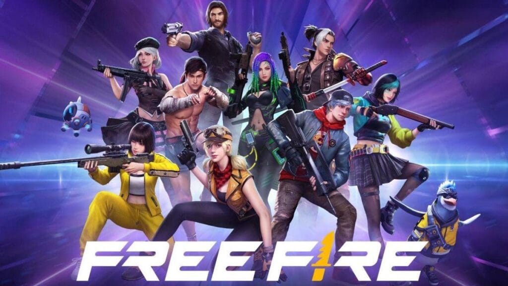 a wallpaper of free fire