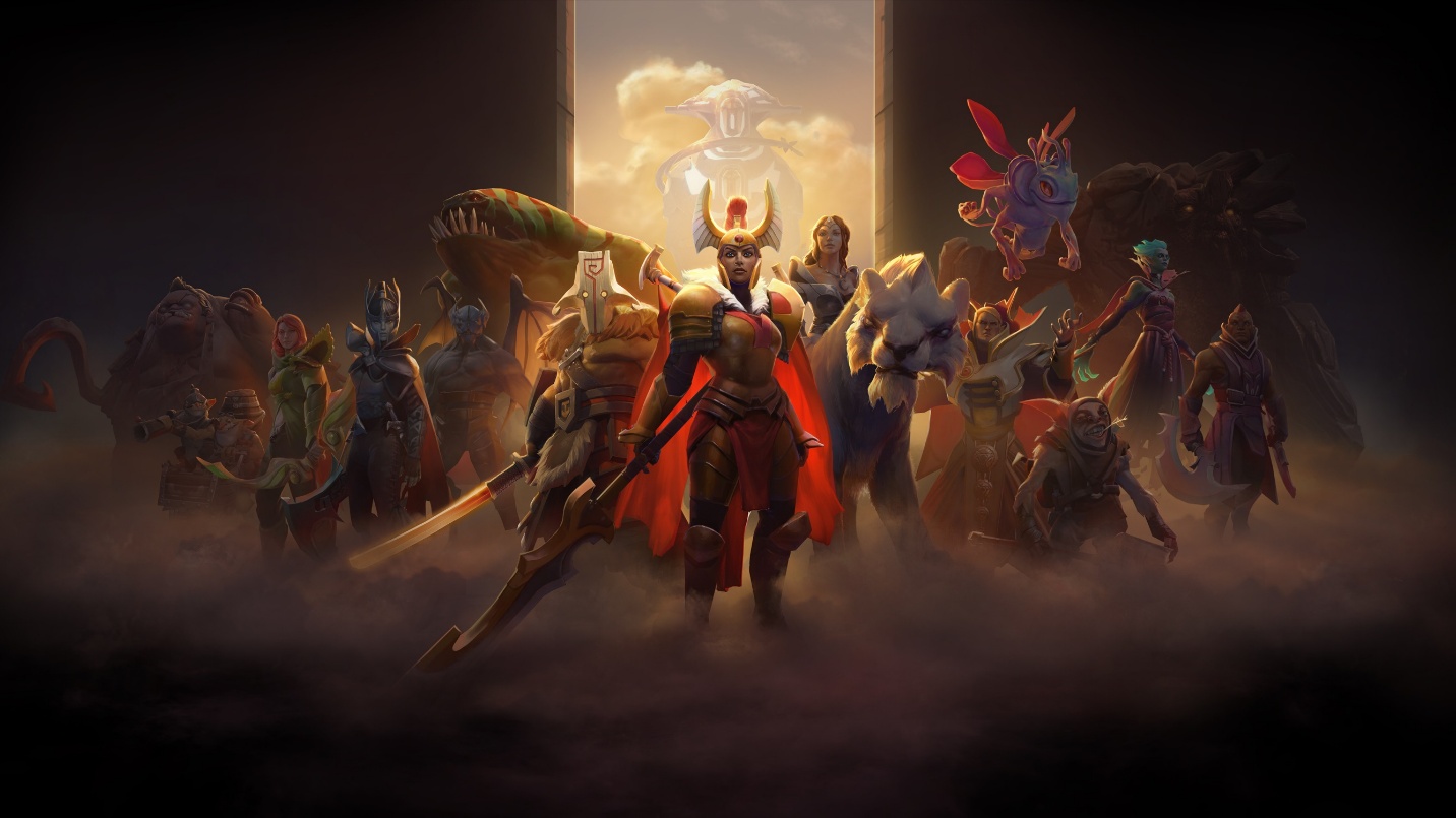 A wallpaper of Dota 2.