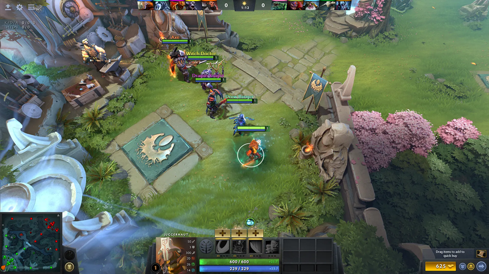 A screenshot of Dota 2.