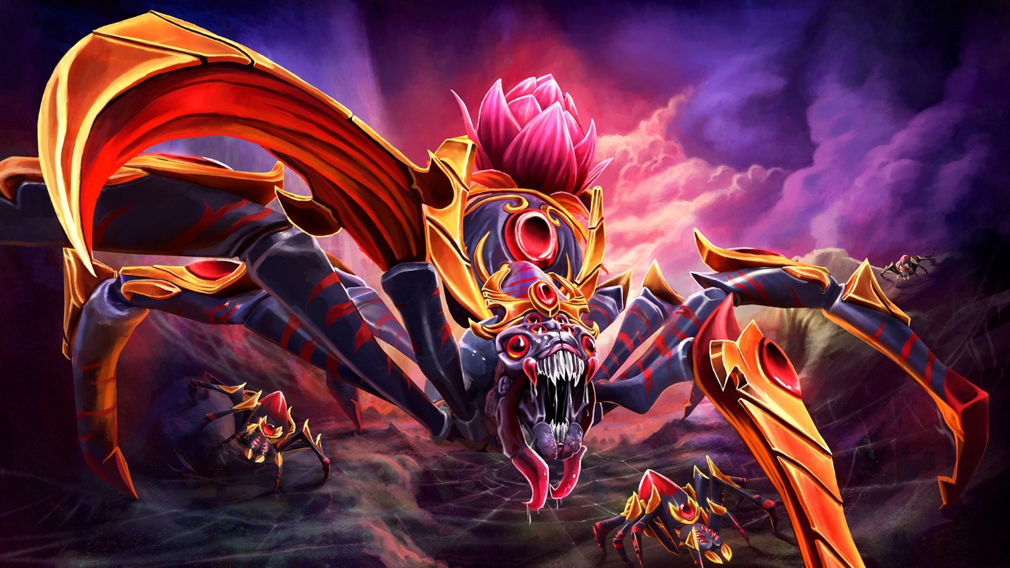 An image of Broodmother from Dota 2.