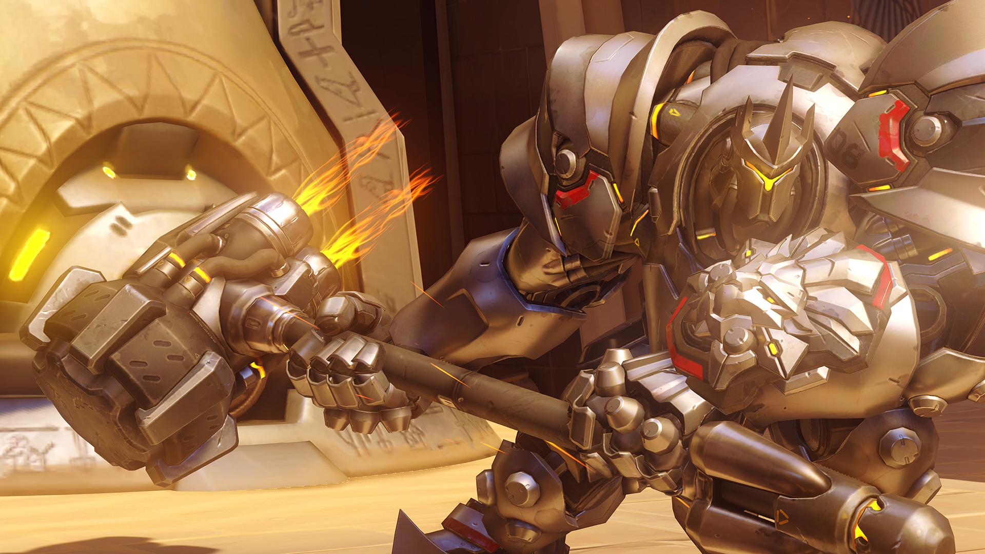 A picture of Reinhardt in Overwatch 2.