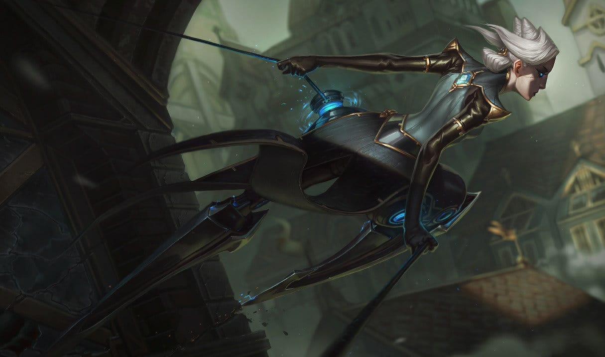 A wallpaper of Camille from League of Legends.